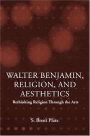 Tapa de Walter Benjamin, religion, and aesthetics