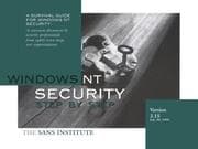 Tapa de Windows NT Security Step by Step