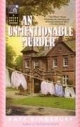 Tapa de An Unmentionable Murder (Last Hurrah for the WWII Manor House Mystery)