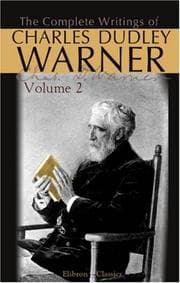 Tapa de The Complete Writings of Charles Dudley Warner: Volume 2