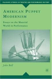 Tapa de American Puppet Modernism (Palgrave Studies in Theatre and Performance History)