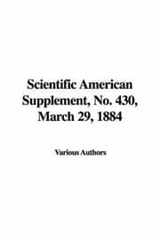 Tapa de Scientific American Supplement, March 29, 1884