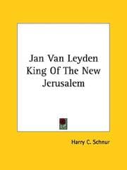 Tapa de Jan Van Leyden