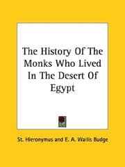 Tapa de The History of the Monks Who Lived in the Desert of Egypt