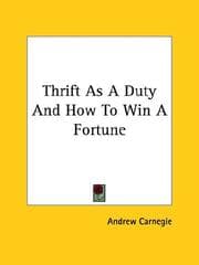 Tapa de Thrift As a Duty and How to Win a Fortune