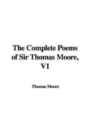 Tapa de The Complete Poems of Sir Thomas Moore, V1