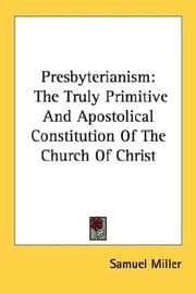 Tapa de Presbyterianism