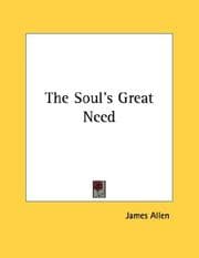 Tapa de The Soul's Great Need