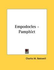 Tapa de Empodocles - Pamphlet