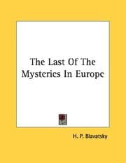 Tapa de The Last Of The Mysteries In Europe