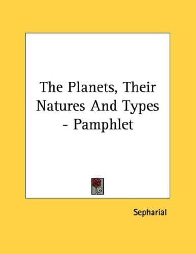 Tapa de The Planets, Their Natures And Types - Pamphlet