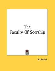 Tapa de The Faculty Of Seership