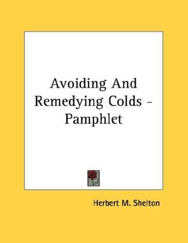 Tapa de Avoiding And Remedying Colds - Pamphlet