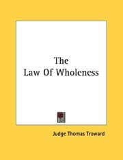 Tapa de The Law Of Wholeness