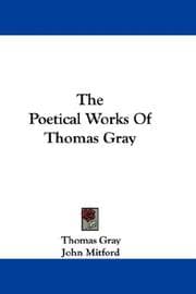 Tapa de The Poetical Works Of Thomas Gray