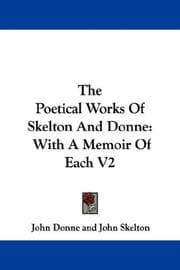 Tapa de The Poetical Works Of Skelton And Donne
