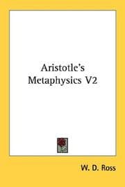 Tapa de Aristotle's Metaphysics V2