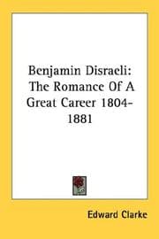 Tapa de Benjamin Disraeli
