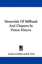 Tapa de Memorials of Millbank, and chapters in prison history