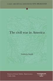 Tapa de The civil war in America