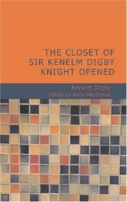 Tapa de The Closet of Sir Kenelm Digby Knight Opened