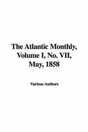 Tapa de The Atlantic Monthly, Volume I, No. VII, May, 1858