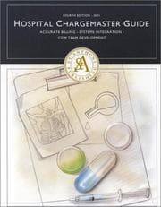Tapa de Hospital Chargemaster Guide, 2001