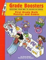 Tapa de First Grade Math Puzzles and Games (Grade Boosters Series : Boosting Your Way to Success in School)