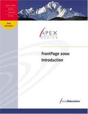 Tapa de FrontPage 2000 Introduction