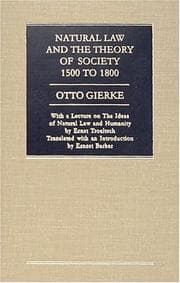 Tapa de Natural Law and the Theory of Society, 1500 to 1800