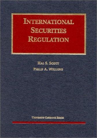 Tapa de International securities regulation