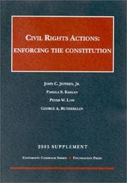 Tapa de 2003 Supplement to Civil Rights Actions