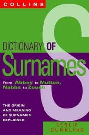 Tapa de Dictionary of Surnames