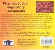 Tapa de Pharmaceutical Regulatory Documents