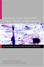 Tapa de Intellectual property & free trade agreements