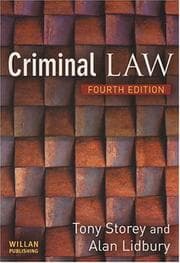 Tapa de Criminal law