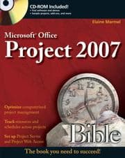 Tapa de Microsoft Project 2007 bible