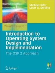Tapa de Introduction to operating system design and implementation