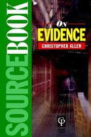 Tapa de Sourcebook on evidence