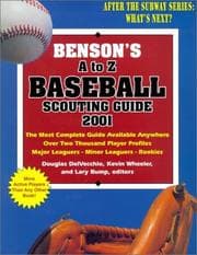 Tapa de A to Z Professional Scouting Guide (Benson's A to Z Baseball Scouting Guide)