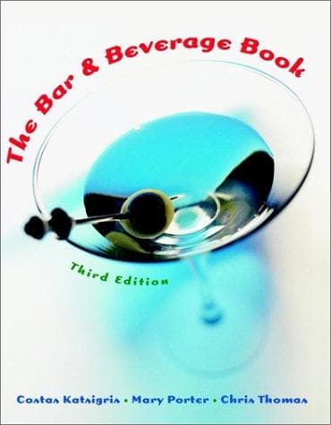 Tapa de The bar and beverage book