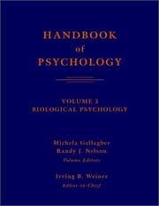 Tapa de Handbook of Psychology Vol. 3