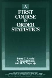 Tapa de A first course in order statistics