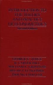 Tapa de Introduction to the theory and practice of econometrics