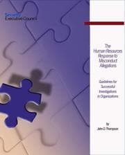 Tapa de The Human Resources Response to Misconduct Allegations