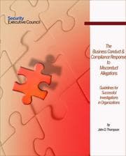 Tapa de The Business Conduct & Compliance Response to Misconduct Allegations