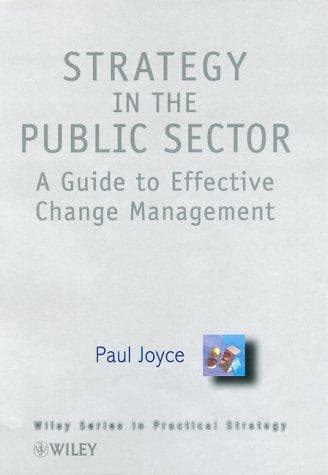 Tapa de Strategy in the Public Sector