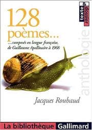 Tapa de Cent vingt-huit poèmes composés en langue française de Guillaume Apollinaire à 1968