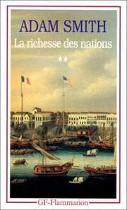 Tapa de La Richesse des nations. Tome II