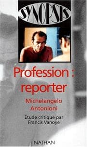 Tapa de Profession reporterde Michelangelo Antonioni, étude critique